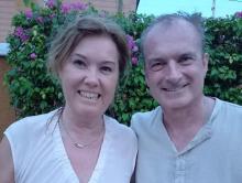 Dr Karin Haas pictured with Dr Robert Haas